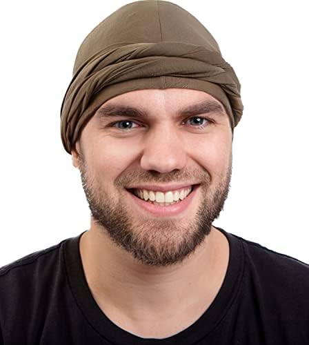Setin cetim forrado a cabeça de turbante envolve tampa de caveira pré-amarrada para homens e mulheres, capa de cabelos dormindo