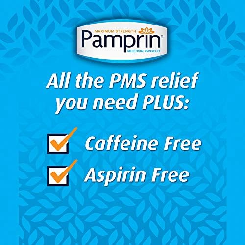 Fórmula de Pamprin Multi-Symptom, com acetaminofeno, sintomas do período menstrual alívio, incluindo cólicas, dor e inchaço,