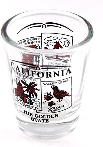 Cenário estadual da Califórnia Red New Shot Glass