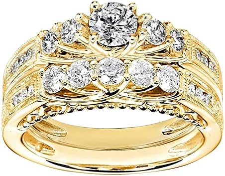 Anéis exclusivos para o anel de casal para mulheres com diamantes para mulheres Acessórios populares de jóias