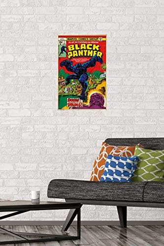 Trends International Marvel Comics-Black-Caver 7 Poster de parede, 14.725 x 22.375, Poster Premium e Mount Pacote