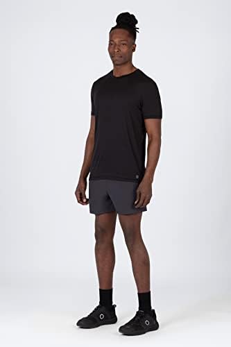 Camada 8 2 Pacote camisas de treino masculino- Desempenho de umidade seco Wicking Tech Athletic Performance Running Gym