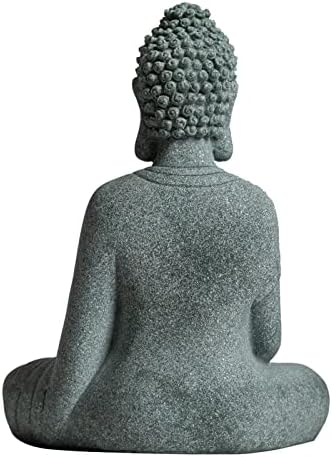 Mini estátuas de Buda, estátua de Budda Buddah, Buda de meditação sentada, Zen Meditating-Natural-Stone Mandmade para Zen Garden