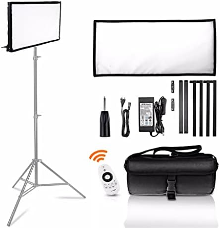 Lukeo LED Video Light 30*60cm Luz de painel flexível 3200K/5500K Iluminação fotográfica de estúdio com controle remoto 2.4g