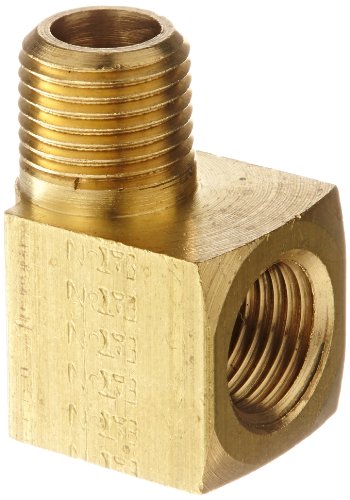 Eaton Weatherhead 3400x2 Brass CA360 Meting, cotovelo de 90 graus, fêmea de 1/8 NPT x 1/8 NPT macho