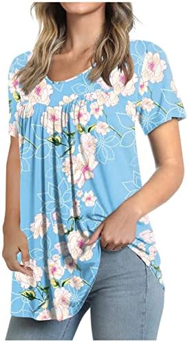 Moda Plus Size Tops para mulheres Mangas curtas Camiseta Camiseta Bloups listrada camiseta solta camisetas 2023