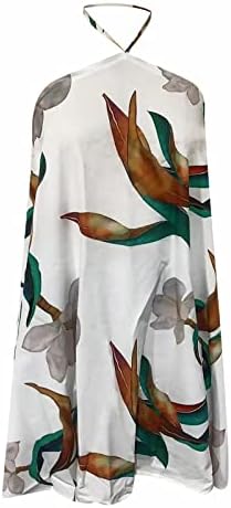 Fragarn Women's Summer Casual Off ombro Print Tire vestido solto