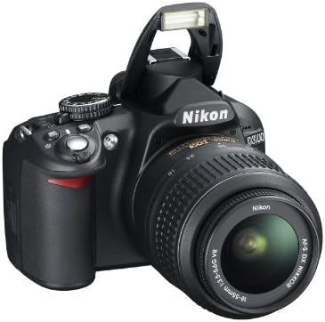 Câmera Nikon D3100 DSLR com 18-55mm f/3.5-5.6 Auto Focus-S Nikkor Zoom Lens