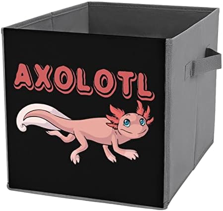 Bonzas de armazenamento dobráveis ​​axolotl de desenho animado