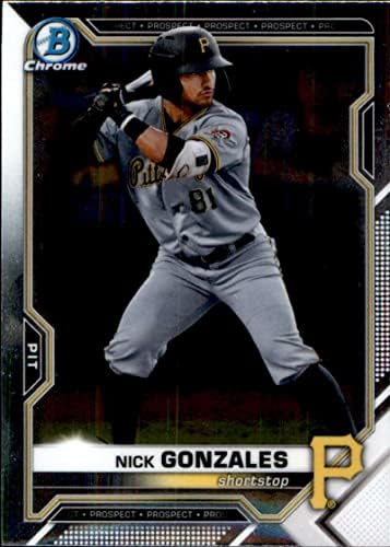 2021 Bowman Chrome Draft BDC-16 Nick Gonzales RC Rookie Pittsburgh Pirates MLB Baseball Trading Card