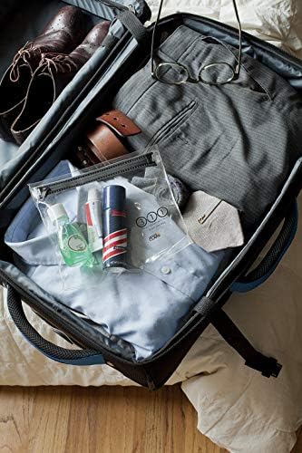 Lewis N. Clark TSA Bolsa de higiene pessoal aprovada: Bolsa de higiene femininos + masculina, bolsa de bagagem + saco de produtos de higiene pessoal organizador de viagem, clara, bolsa 1QT