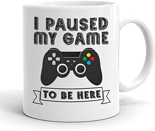 Eu parei meu jogo para estar aqui - Gamer Gifts - Gaming Birthday Gift for Son - Brother - Hom