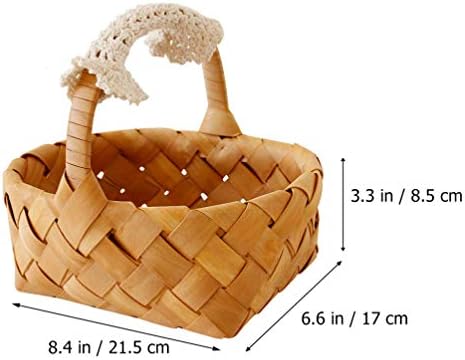 Cabilock Bestkets Caixas de Wedding Favor de Caixas de Armazenamento de Caso de Casamento de Armazenamento de Caso de Caso de Caso para casa Casquete de cesta redonda cesta de flores de flor de flor de flores de flor