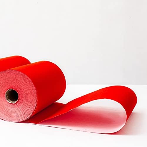 Kymy Red Xuan Paper Roll com 23cmx20 m, Festival de primavera chinesa rola Red Chunlian/Duilian Paper Cut, Cor de arroz vermelho de cor vermelha xuan, meio sheng shu xuan