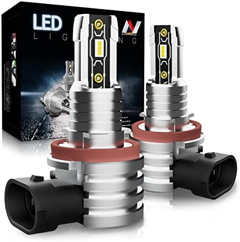 Iluminação NuVision NVL-S-S-S-S-Spg-H8 H8 H8 / H9 / H11 LED BULLBS LUZES DE FANSO E COMPACT 2400LM 50W 300% BRIPLORES LED