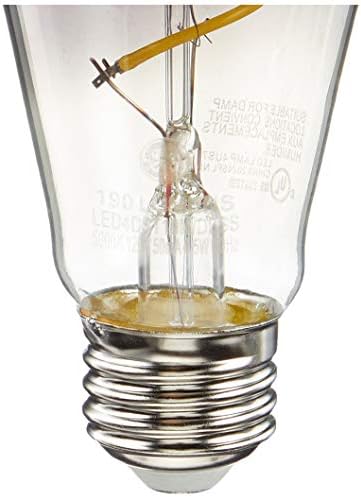 Iluminação GE Bulbos LED de estilo vintage, vidro de fumaça, luz moderna fria, lâmpadas de estilo Edison St19 Edison