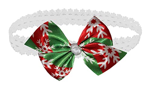 WD2U meninas bebês infantil Natal vermelho e verde Flake de floco de neve