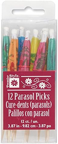 Picks de bebidas de papel de guarda -chuva exclusivo, 4 , multicolor