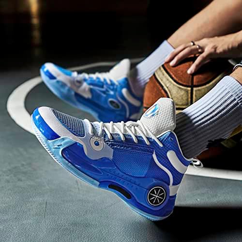 Tênis de basquete de desempenho cruzado masculino-colorblock colorblock de sapatos atléticos de vários esportes para basquete, vôlei, badminton, corrida, caminhada, fitness