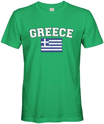 T-shirt de bandeira grega de Cybertela Men Faded Greek