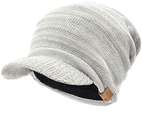 Ruphedy Mens Beanie com chapéu de inverno BRIM Knit