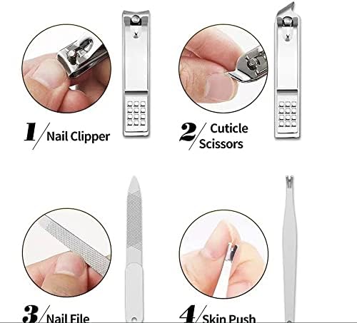 Me pergunto Manicura Accesorios Clipper Pedicure Tools 23p Conjuntos de manicure completos Kit de alongamento das unhas