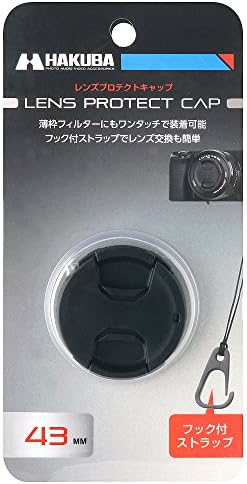 Hakuba ka-lcp55 tampa, tampa de proteção de lentes, 2,2 polegadas, gancho anti-queda incluído