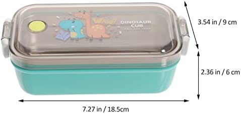 Recipiente de alimentos isolados de hemotão Crianças Bento Caixa Bento Aço inoxidável desenho animado Bento Caixa de comida Recipientes