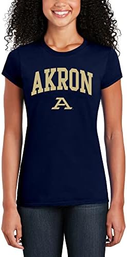Logotipo da NCAA Arch, camiseta feminina de cor, faculdade, universidade