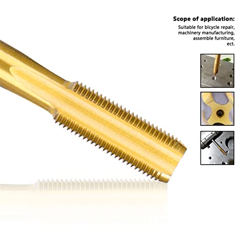 Torneira de parafuso Frill m2-m12 Torne a flauta reta 90-150 Comprimento da máquina métrica do plugue da máquina para parafuso de metal Ferramentas de rosca 1pcs