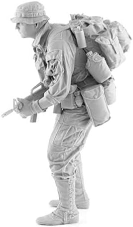 RISJC 1/16 American Infantry Resina Soldado Modelo Modelo Modelo de Montagem de Figura Casting Miniatura em 1970 Guerra do Vietnã