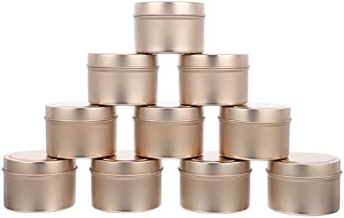 Velas de coheali cônicas 24pcs leves adolescentes retrô metal latas de tampa de chá de chá com jarros redondos de festas artesanato
