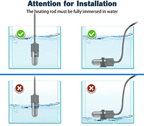 Aquecedor de aquário mini -aquário ajustável