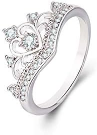2023 Novo anel microaid de zircão de zircão duas em um em um rings de coroa de duas peças Rings de cristal de resina