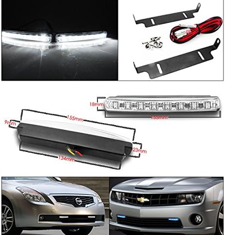 ZMAUTOPTS LED LEITOS DE PROJECTOR NEGRO FELIAMENTOS COM LUZES DRL LED WHITE DRL para 1999-2004 Jeep Grand Cherokee