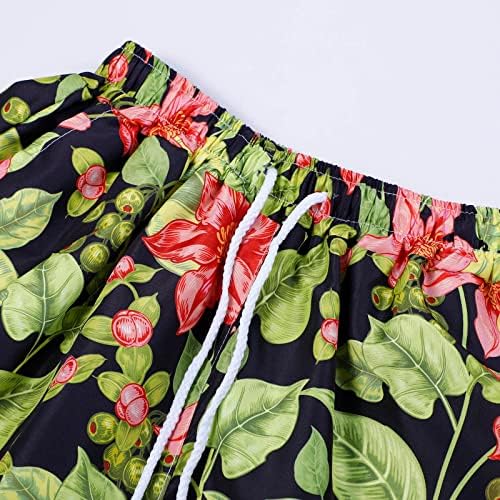 Shorts de cordão casual feminino Casual cintura elástica da cintura alta Bermuda calças bolsas de bolso roupas de moda
