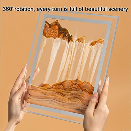 Daoyuan Moving Sand Art Picture Decor, Paisagem Pintura Quicksand Frame 3D Dinâmica Arte da área