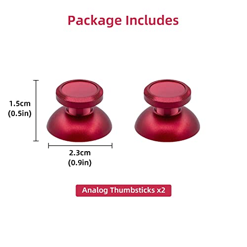 McBazel Aluminium Loy Metal Analog Thumbstick para Xbox One Red