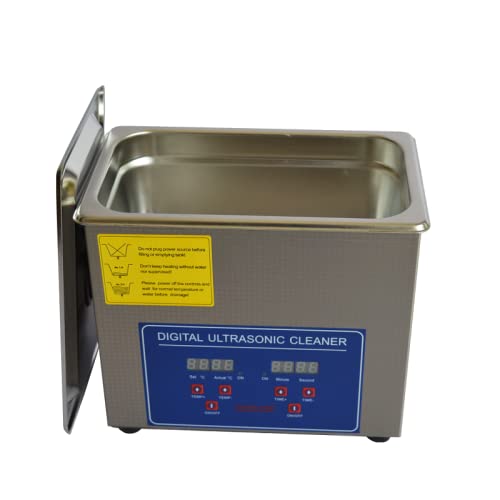 3L Máquina de limpeza ultrassônica de aço inoxidável JPS-20A Controle digital LCD com cesta