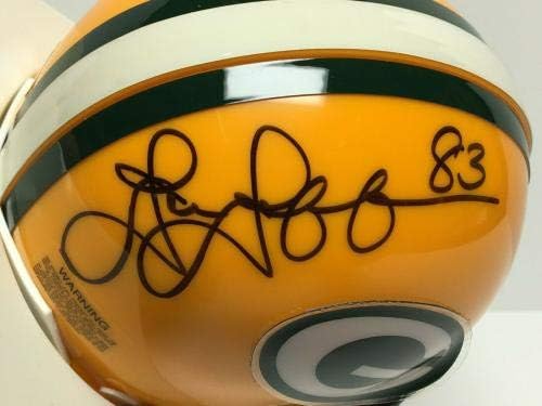 John Jefferson assinou Green Bay Packers Mini -Helmet PSA 3A43212 - Mini capacetes da NFL autografados