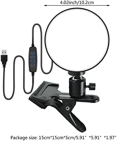 Dloett Selfie Ring Light with Stand 4 polegadas Lâmpada de círculo de controle remoto com câmera Lighting Photography Lighting