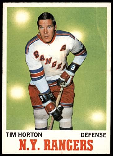 1970 Topps 59 Tim Horton New York Rangers-Hockey VG/Ex+ Rangers-Hockey