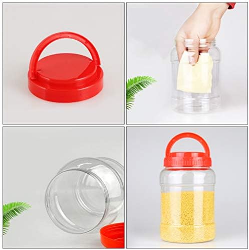 Hemoton Cookie Contêineres Aeronaves 4pcs Recipientes de armazenamento de plástico Caixas de armazenamento transparentes