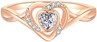 Anéis consideráveis ​​Anel de coração amor Ring Ring para mulheres Love Pack Hollow Ring Ring Mens Pack