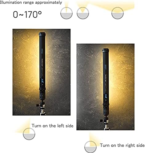 IWATA MA-01 RGB Stick Light, LED Video Light, Luz de fotografia recarregável, fácil de segurar CRI96 TLCI98 2000K-10000K 7FX Efeitos de iluminação de controle remoto Profissional Fotografia de estúdio