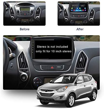 Quadro de rádio de carros de 10,1 polegadas para Hyundai Tucson IX35 2010-2017 DVD GPS Navi Player Painel DASH DASH KIT