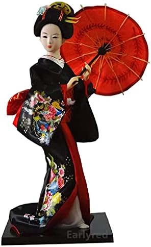 Early 12 polegadas Japanese Geisha Kimono Doll 30cm Kimono Doll