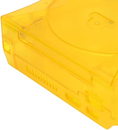 Caixa de plástico transparente fácil de remover caixa plástica Alta dureza Proteção de arranhão amarelo Proteção completa para Sega Dreamcast DC