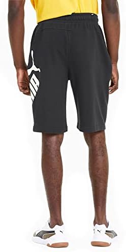 Puma grande logotipo de 10 shorts puma preto grande