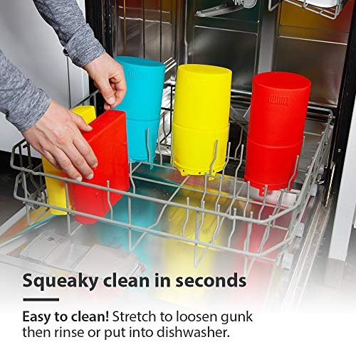 Bolsa Luumi Unplastic - Rescurity Platinum Silicone Sacos de armazenamento de alimentos para almoço e lanches - Microondas, forno, freezer e lavador de louça Seguro